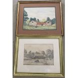 2 framed & glazed pictures by Anthony Beaumont.