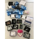 Approx. 35 boxed and packaged items of Avon costume jewellery.