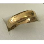 22ct gold antique wedding band.