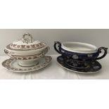 19th century Ashworth's tureen & stand with BP & Co tureen & stand.