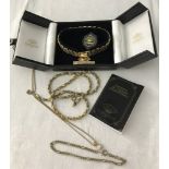 St Montienne 18ct gold plated bracelet in original box with guarantee certificate.