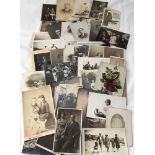 A collection of vintage photographs and Christmas greetings.