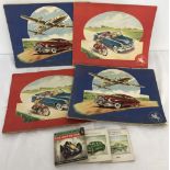 4 Early 1950's Jacques Superchocolat card albums together with a small picture book.