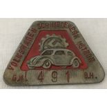 A German WWII pattern Volkswagen Factory Workers ID.