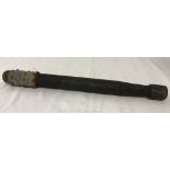 WW1 pattern German trench mace with 'Edelweiss' carved into handle.