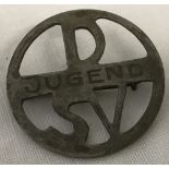 A WWII pattern German Hitler Youth Ski badge.