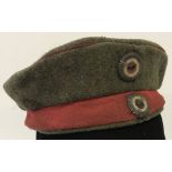WW1 pattern Imperial German Infantry Feldmutz 'pork pie' cap.