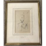 Eugene Verboeckhoven (1798-1881). Pencil sketch of a 19th century soldier.