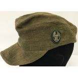 A German WWII pattern SS 2nd Fallschirmjager's Sumpfmuster (Marsh Pattern) M43 cap.