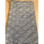 A new John Lewis rug with "Kyoto" wave design in Indigo.