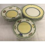 A quantity of Villeroy and Boch "French Garden Fleurence" dinner ware.