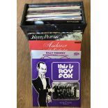 A case of mixed vintage LP's to include jazz.