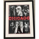 Chicago Broadway Revival theatre poster, signed by cast members with COA, c1996.