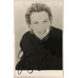 A signed promotional photo of Jennifer Saunders.