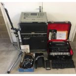 Piermaria "Stage 1" Electronic Accordion with tone generator/cabinet and Ketron XD3 Live Performer.