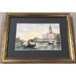 Watercolour of The Grand Canal, Venice.