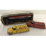 3 vintage Dinky petrol tankers.