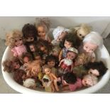 Approx 25 vintage vinyl dolls.