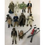 A collection of 10 1980's Star Wars figures.