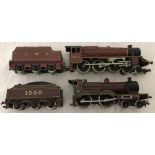 2 Hornby 00 gauge locomotives and tenders.