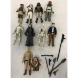 A collection of 10 1980's Star Wars figures.