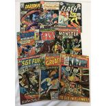 9 vintage 80s comic books of note by DC and Marvel comics.