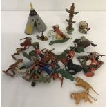 A box of c1960's Herald plastic toy soldiers.