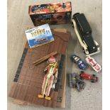 A collection of mixed vintage toys.
