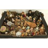 A collection of assorted teddy bear ornaments and figures.