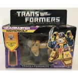 A boxed 1986 Transformers G1 Weirdwolf Decepticon.