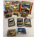 A quantity of boxed diecast vehicles.