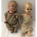 2 vintage dolls.