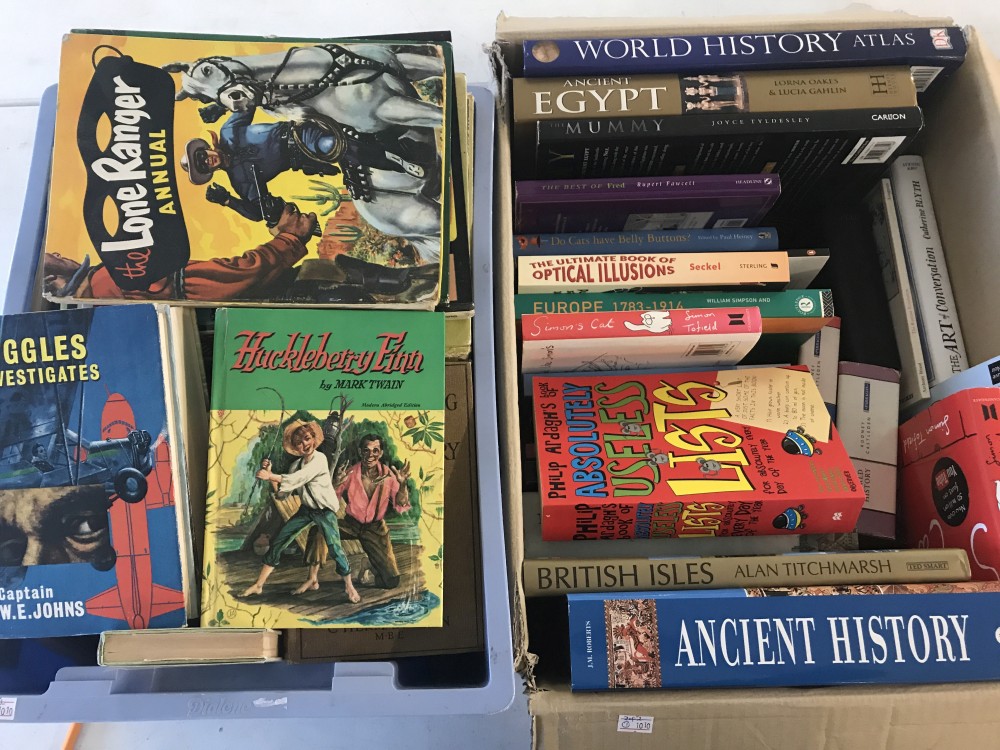 Two boxes of children's books.