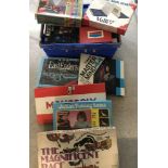 A quantity of vintage board games.
