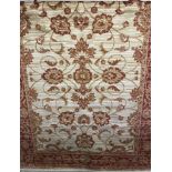 A new Ziegler pattern rug with beige background.