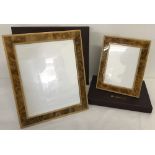 2 brand new boxed maple wood photo frames by Walwood.