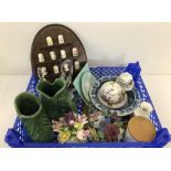 A collection of assorted ceramics to include Wedgwood, Delft, Aynsley and Royal Winton.