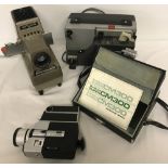 A cased Sankyo Super CM-300 Super 8 cine camera, complete with instructions.