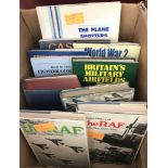 A box of books on the RAF, USAF & ROC.