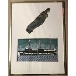 A framed and glazed ltd Ed print "The Figurehead", signed and dated in pencil.