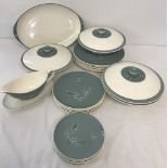 A Royal Doulton Spindrift part dinner service.