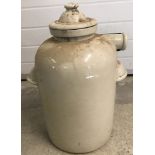 A Royal Doulton lidded stone jar.