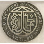 Large medical research medal - Ledencongres 'S-Gravenhage 2-3 Oct 1970.