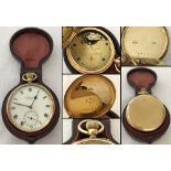 An 18ct gold pocket watch - HM JWB LD London 1923. In working order.