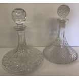 A Lead crystal ships decanter by Galway.