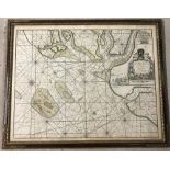 Capt. Greenvil Collins map of Harwich, Woodbridge and Handfordwater.
