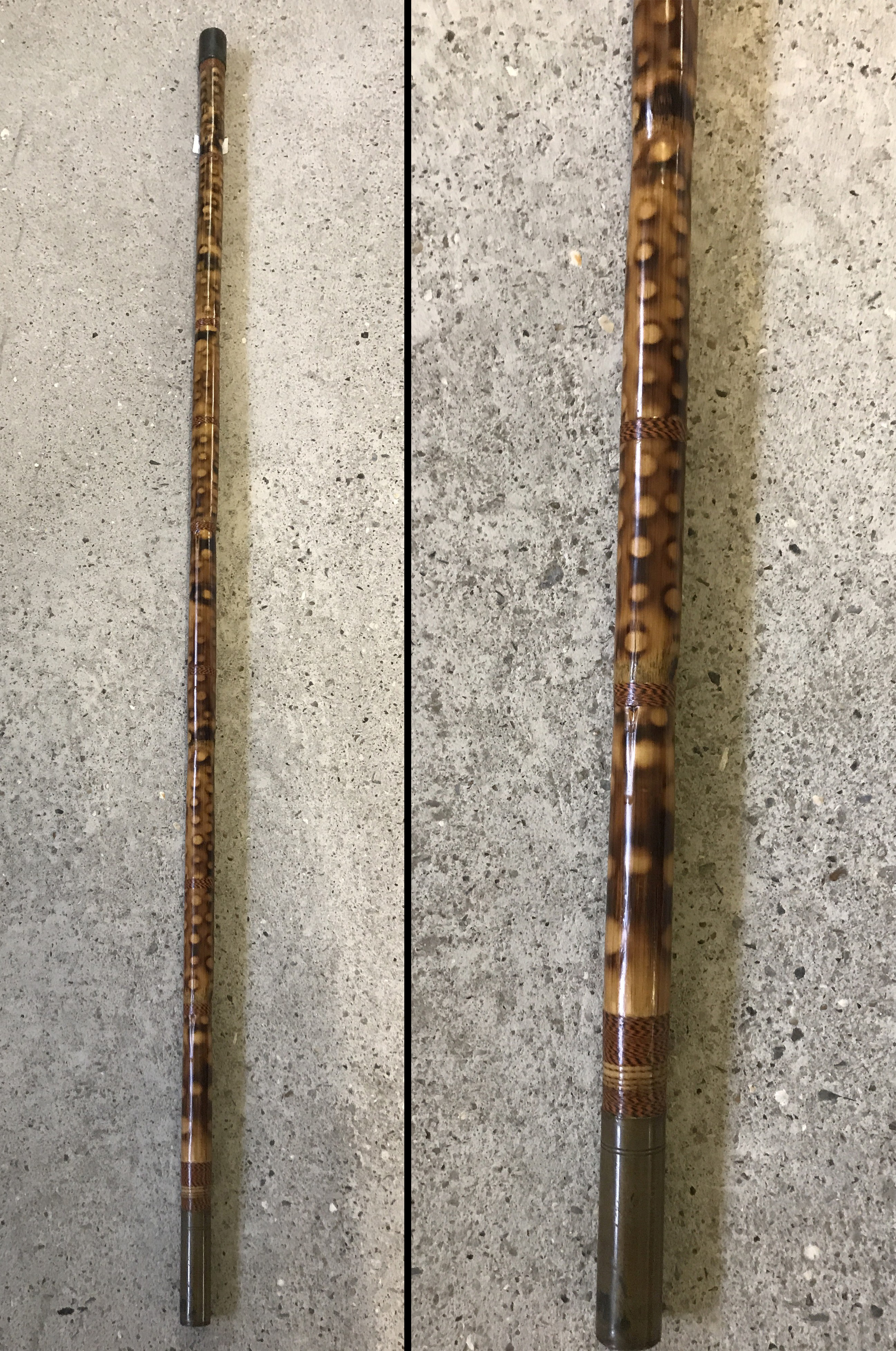 1 piece bamboo Hollow Stick fishing rod by Ghillies Hollow Stick c1930.