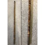 1 piece bamboo Hollow Stick fishing rod by Ghillies Hollow Stick c1930.