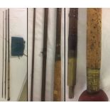 3 piece whole cane salmon fishing rod by James Ogden - Cheltenham c1910.