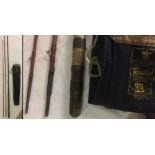 3 piece greenheart no 3 sea trout fishing rod by Army And Navy Csl c1930.